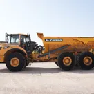volvo a35f articulated hauler left side view