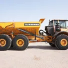 volvo a35f articulated hauler right side view