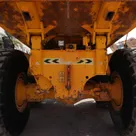 volvo a35f articulated hauler undercarriage view