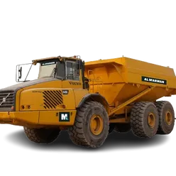 2005 Volvo A40D Off-Road Water Truck White Background View - ADW-0001