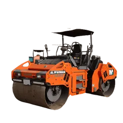 2020 Hamm HD99 Double Drum Roller White Background View