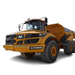 2022 Volvo A40G Articulated Dump Truck White Background View - AD-0494