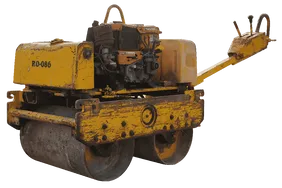 2002 Sakai HV51ST Walk-Behind Roller White Background View - RO-0086