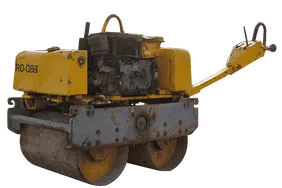 2002 Sakai HV51ST Walk-Behind Roller White Background View - RO-0088