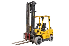 2004 Hyster H4.00XMS-6 Forklift White Background Image