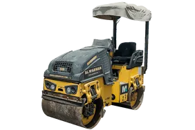 2013 Bomag BW90AD-5 Articulated Tandem Roller White Background Image