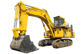 2019 Komatsu PC2000-8 Excavator White Background