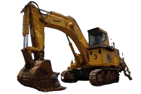2019 Komatsu PC2000-8 Large Mining Quarry Track Excavator White-background
