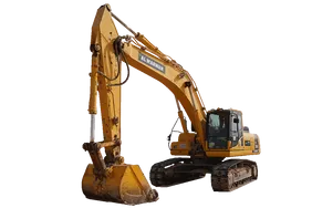 2019 Komatsu PC300-8M0 Track Excavator White Background View - EX-0419