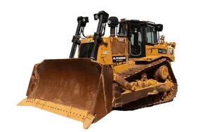 2021 Caterpillar D8T Bulldozer White Background View
