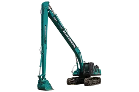 Kobelco SK500XDLC-10 Crawler Excavator 2022 White Background Image