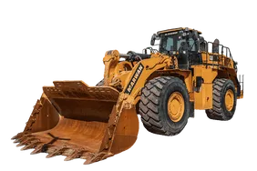 2020 Caterpillar 988K Wheel Loader White Background View