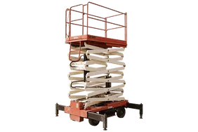 Used Craft C9000 Electric Scissor Lift 2016 White Background Image