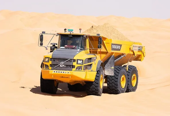 45-Ton Articulated Dump Trucks For Rent | Al Marwan
