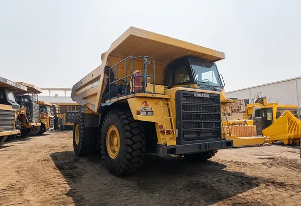 2022 Komatsu HD465-7EO Rigid Dump Truck Front Right View