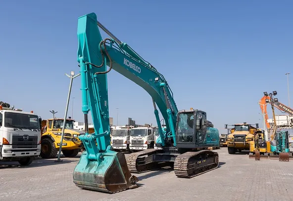 2022 Kobelco SK380XDLC-10 Track Excavator Front Left View