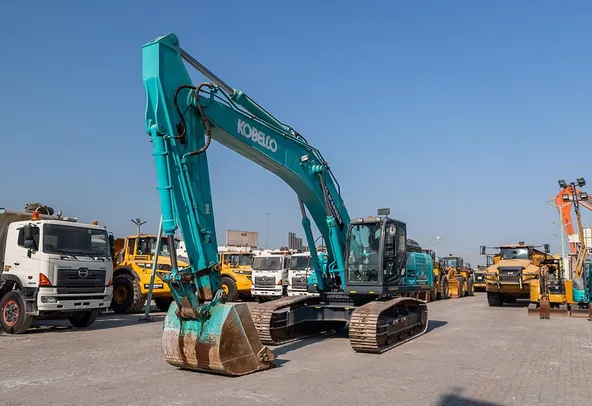 2023 Kobelco SK380XDLC-10 Track Excavator Front Left View