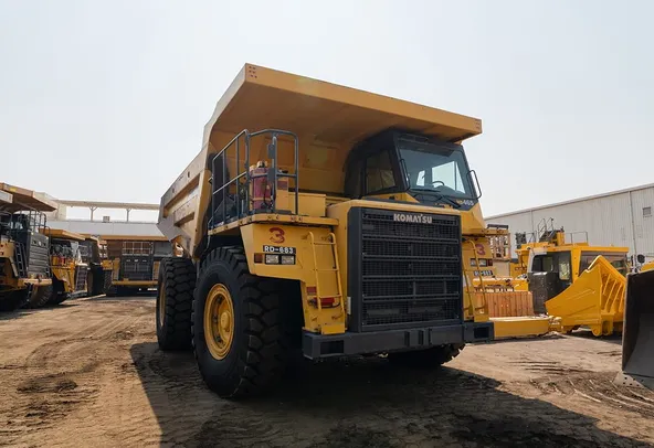 2022 Komatsu HD465-7EO Rigid Dump Truck Front Right View