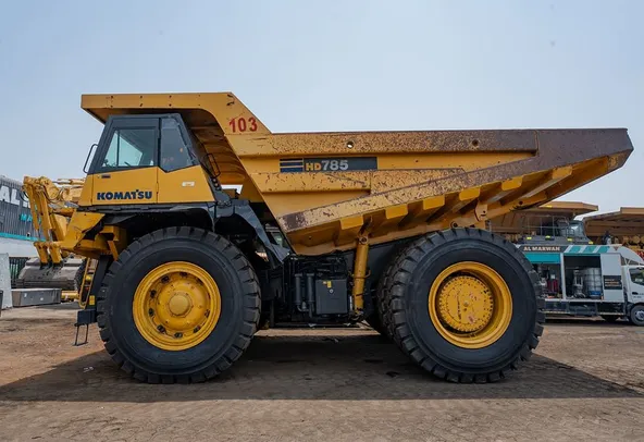 2022 Komatsu HD785-7 Rigid Dump Truck Left Side View