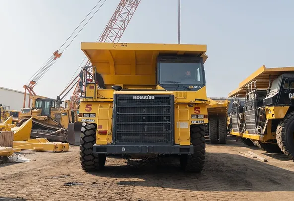 2023 Komatsu HD465-7EO Rigid Dump Truck Front View