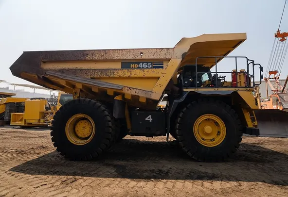 2022 Komatsu HD465-7EO Rigid Dump Truck Right Side View