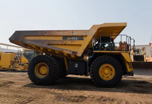2022 Komatsu HD465-7EO Rigid Dump Truck Right Side View