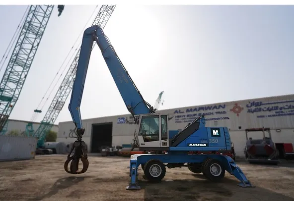 Terex Fuchs MHL350 Material Handler 2011 Left Side View -  Al Marwan Heavy Machinery