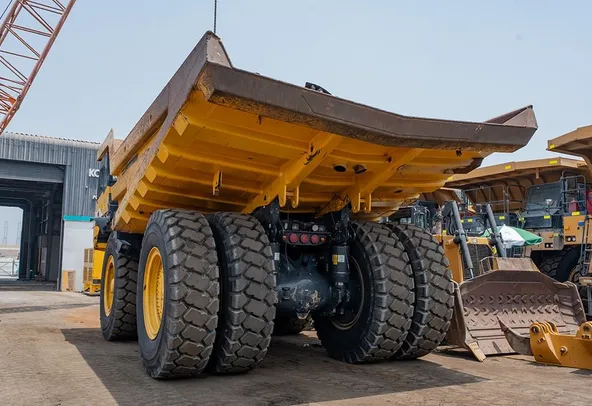 2022 Komatsu HD785-7 Rigid Dump Truck Rear Left View