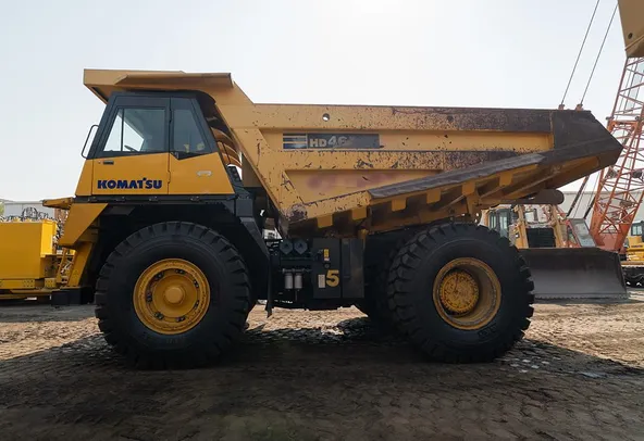 2023 Komatsu HD465-7EO Rigid Dump Truck Left Side View