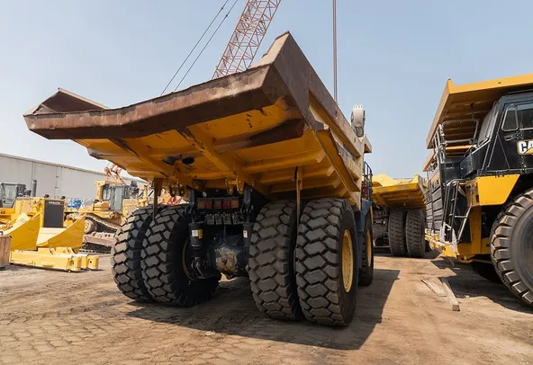 2022 Komatsu HD465-7EO Rigid Dump Truck Rear Right View
