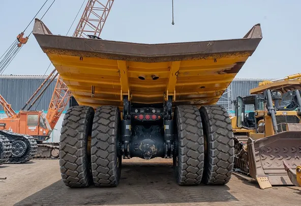 2022 Komatsu HD785-7 Rigid Dump Truck Rear View