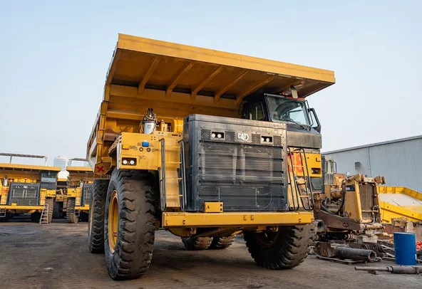 2023 Caterpillar 777 Rigid Dump Truck Front Right View