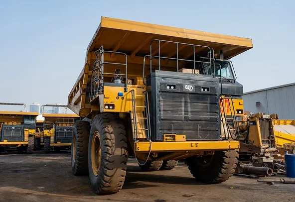 2023 Caterpillar 777 Rigid Dump Truck Front RIght View