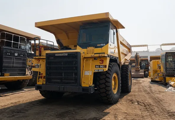 2022 Komatsu HD465-7EO Rigid Dump Truck Front Left View