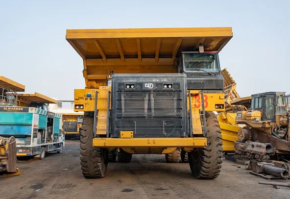 2023 Caterpillar 777 Rigid Dump Truck Front View