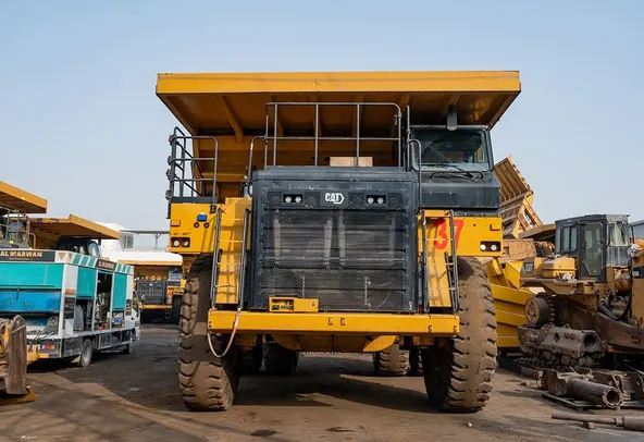 2023 Caterpillar 777 Rigid Dump Truck Front View