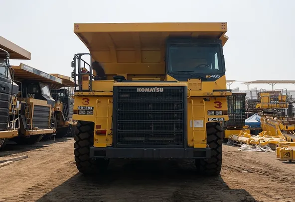 2022 Komatsu HD465-7EO Rigid Dump Truck Front View
