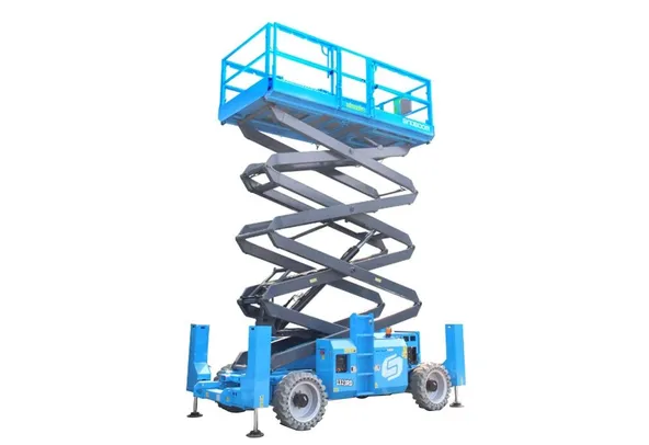 Diesel Rough Terrain Scissor Lifts front right view