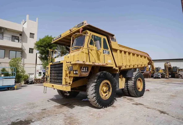 1980 Cat 769C Rigid Dump Truck Front Left View - RD-0146