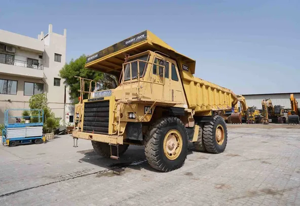 1980 Cat 769C Rigid Dump Truck Front Left View - RD-0184