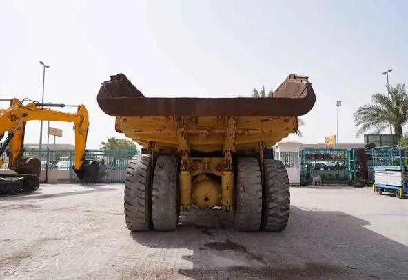 1980 Cat 769C Rigid Dump Truck Rear View - RD-0146