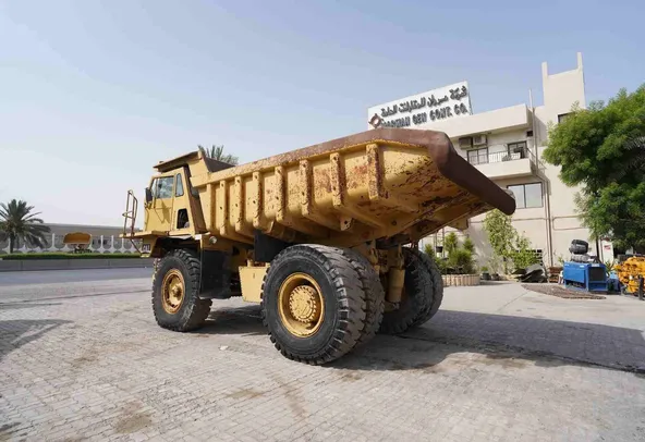 1982 Cat 769C Rigid Dump Truck Rear Left View - RD-0151
