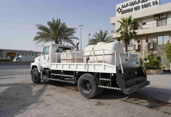 1984 International Harvester 2375 Service Truck Rear Left View - TK-0166