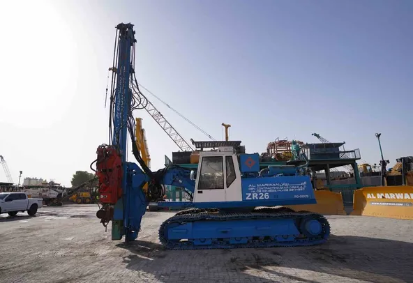 1989 Sennebogen Zeppelin ZR26 with ABI Vibro Hammer Left View - PD-0009