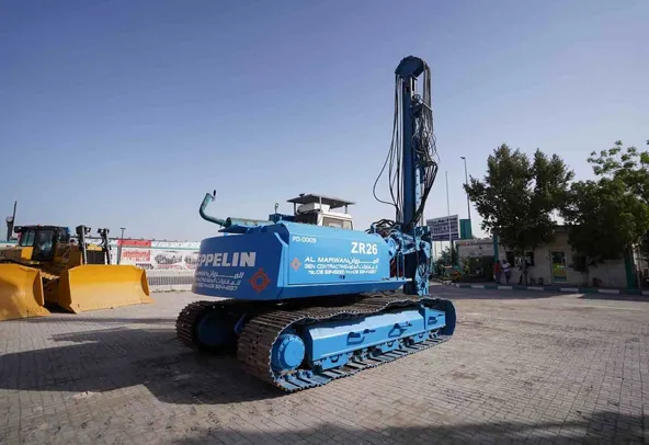 1989 Sennebogen Zeppelin ZR26 with ABI Vibro Hammer Rear Right View - PD-0009