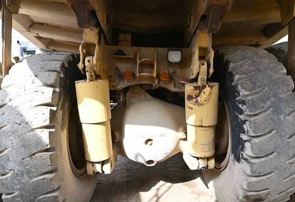 1995 Cat 769C Rigid Dump Truck White Background View - RD-0186