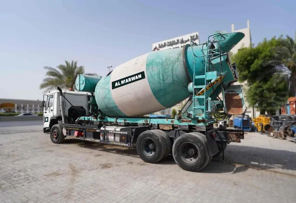 1996 Volvo FL10 Concrete Truck Rear Left View - TK-0248