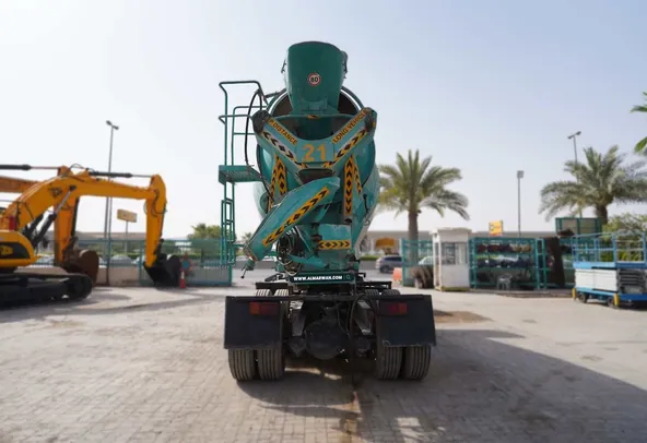 1996 Volvo FL10 Concrete Truck Rear View - TK-0248