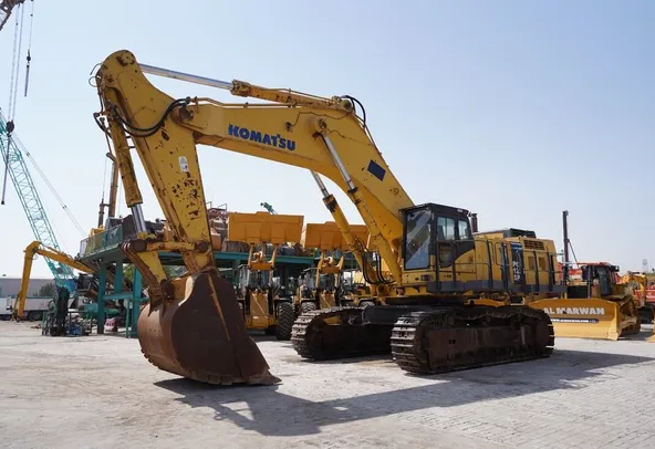 2005 Komatsu PC1250-7 Track Excavator Front Left View - Al Marwan Machinery