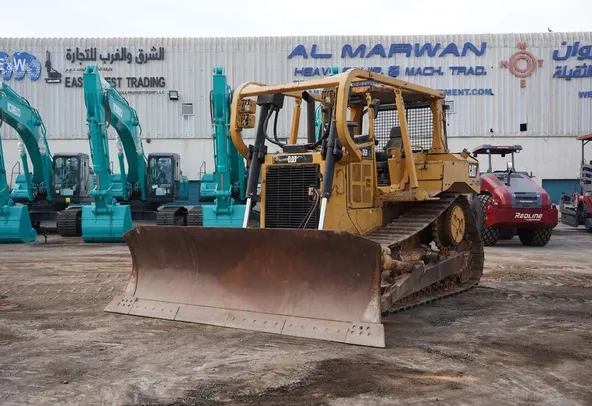 2012 Cat D6R XL Bulldozer front left view - Al Marwan Heavy Machinery